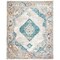 Safavieh Aria Power Loomed Small Rectangle Area RugBlue & Ivory 4 x 6 ft. ARA116A-4 - alternate 4